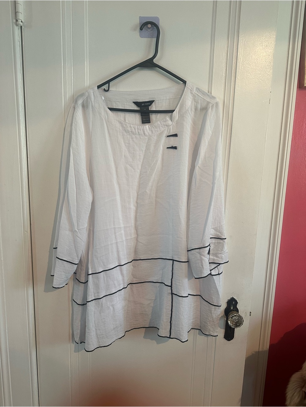Ali Miles White Tunic, 1X